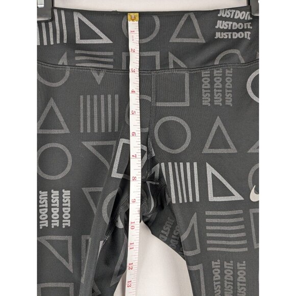 Nike Dri-Fit Leggings Black Power Epic Lux Womens Small Reflective Print Running - Picture 4 of 11